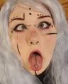Ahegao face from milke_makeup
