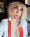 Ahegao face from makichancosplay