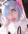Ahegao face from lollystorecosplay